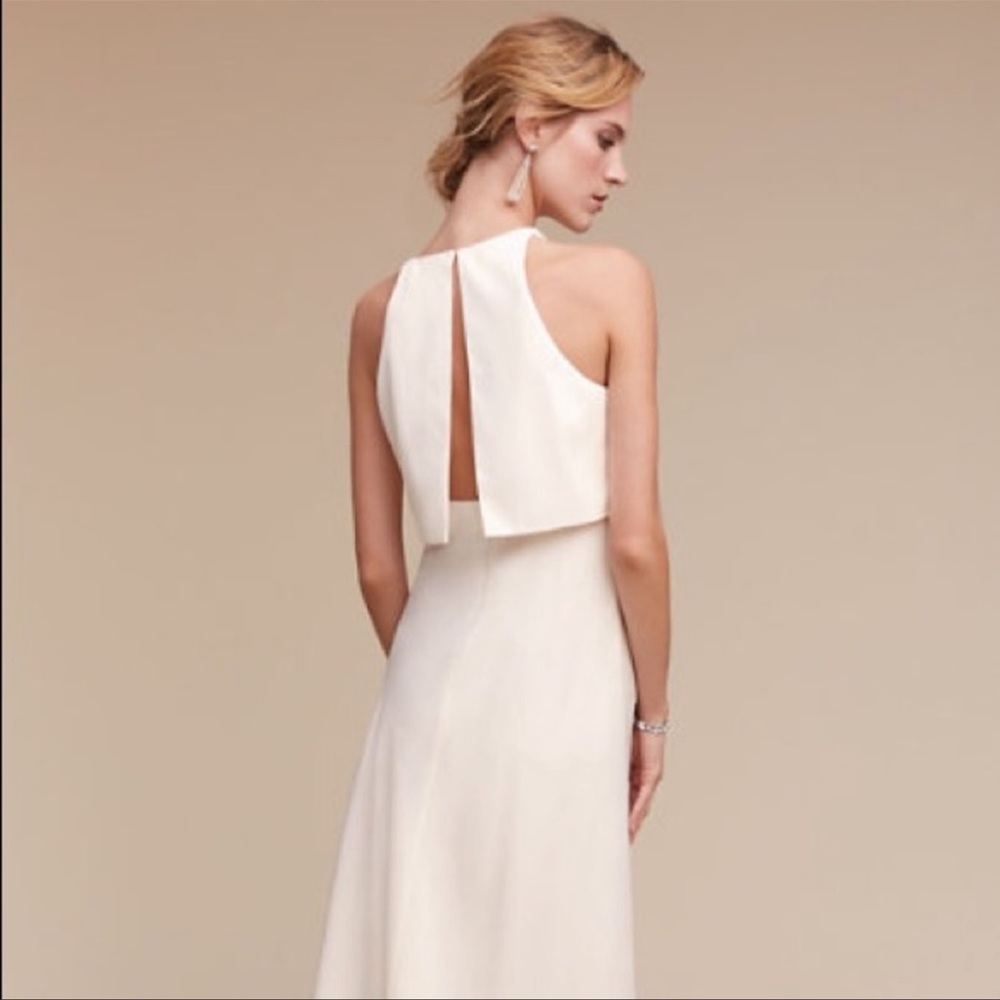 BHLDN Jill Stuart Iva Maxi Crepe Gown - Picture 3 of 11